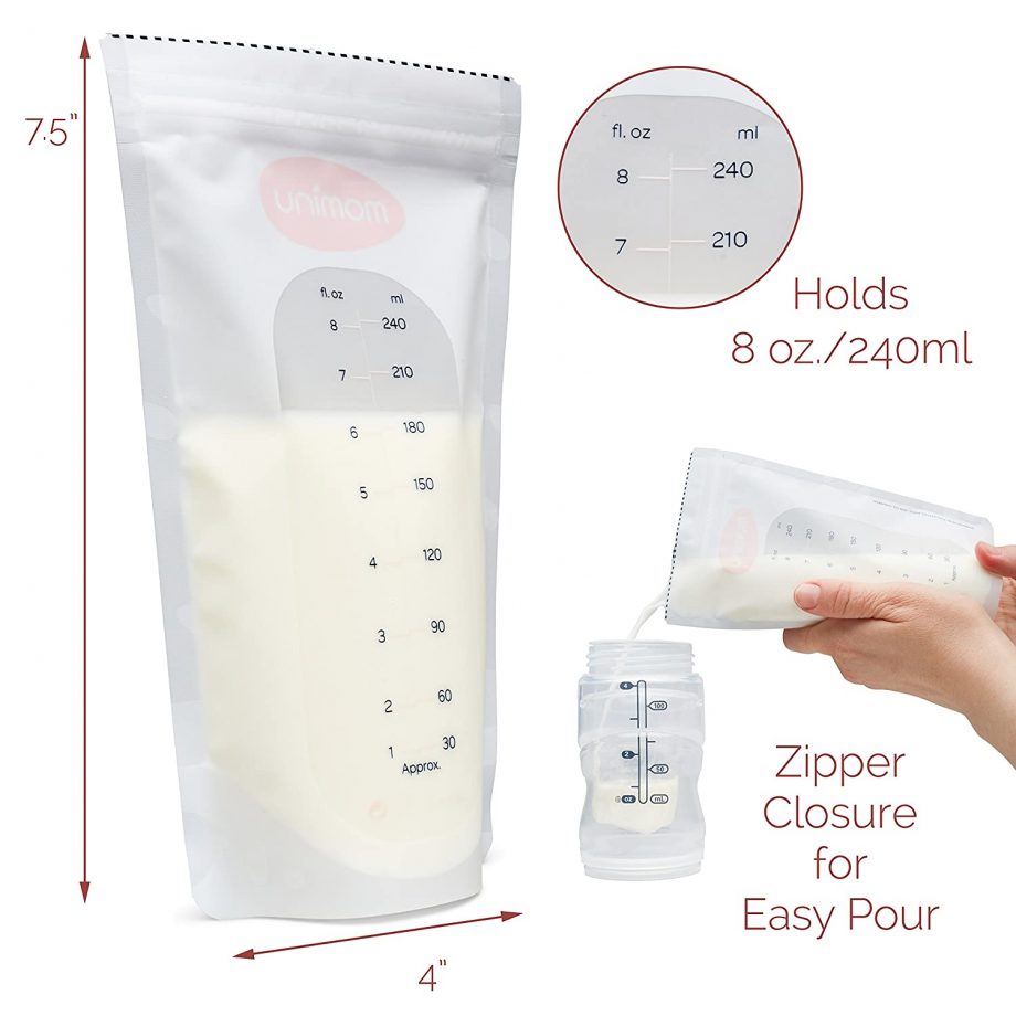 Zomee Milk Storage Bags, 90 Count - ZMSB90