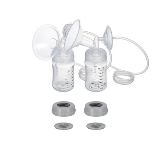 Deluxe Medline Double Electric Breast Pump Kit with 6 Bottles