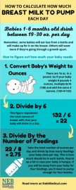 How to Calculate How Much Breast Milk to Pump Each Day - Neb Medical