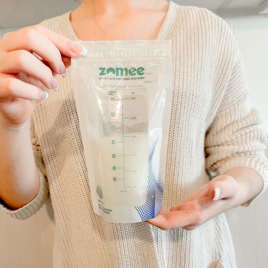 Zomee Breast Milk Storage Bags, 8 oz, 100 count